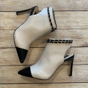 Chic Black and White Women's Heels